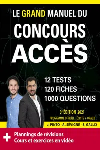 Le Grand Manuel du concours ACCE Edition 2021 - 120 fiches, 120 vidéos de cours, 12 tests, 1000 questions + corrigés en vidéo_cover