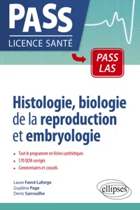 Histologie, biologie de la reproduction et embryologie en PASS et LAS_cover