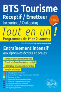 BTS Tourisme. Réceptif / Émetteur. Incoming / Outgoing - 2e édition_cover