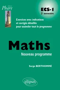 Mathématiques ECS-1 2e semestre_cover