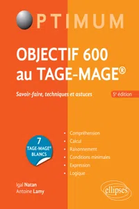 Objectif 600 au TAGE-MAGE – 5e édition_cover