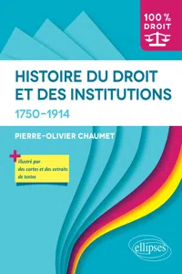 Histoire du Droit et des institutions. 1750-1914_cover