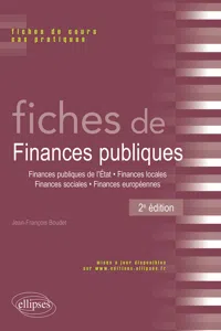 Fiches de Finances publiques - 2e édition_cover