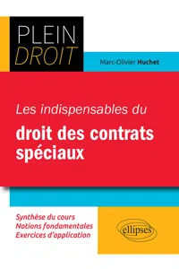 Les indispensables du droit des contrats spéciaux_cover