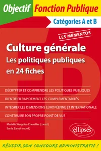 Culture générale. Les politiques publiques en 24 fiches_cover