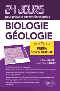 Biologie - Géologie - 24 jours pour préparer son entrée en prépa_cover