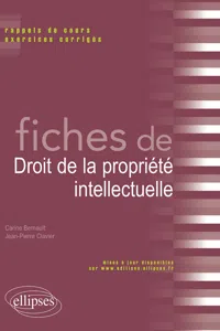 Fiches de droit de la propriété intellectuelle_cover