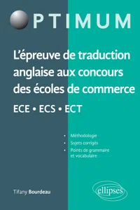 L'épreuve de traduction anglaise aux concours des écoles de commerce ECE - ECS - ECT_cover