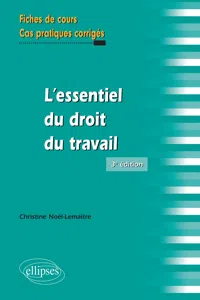 L'essentiel du droit du travail, 3e édition_cover