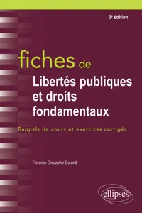 Fiches de Libertés publiques et droits fondamentaux - 3e édition_cover