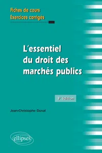 L'essentiel du droit des marchés publics - 3e édition_cover