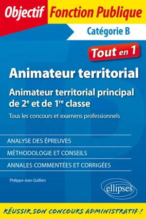 Animateur territorial - Animateur territorial principal de 2e et de 1re classe