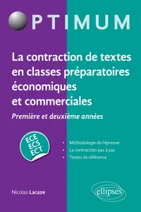 La contraction de textes en classes préparatoires économiques et commerciales / ECE-ECS-ECT_cover