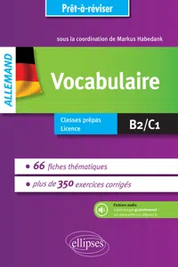 Prêt-à-réviser. Allemand. Vocabulaire en 66 fiches thématiques avec exercices corrigés [B2-C1]. Avec fichiers audio_cover