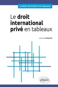 Le droit international privé en tableaux_cover