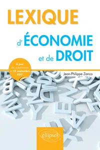 Lexique d'Économie et de Droit_cover