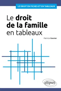 Le droit de la famille en tableaux_cover