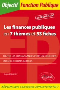 Les Finances publiques en 7 thèmes et 53 fiches_cover