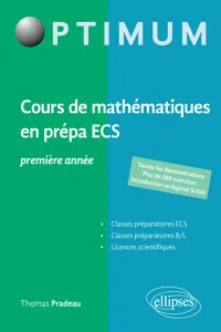 Cours de maths en prépa ECS 1re année_cover