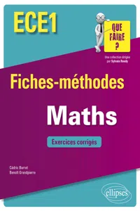 Mathématiques ECE1 - Fiches-méthodes et exercices corrigés_cover