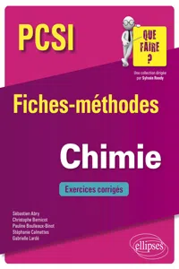 Chimie PCSI - Fiches-méthodes et exercices corrigés_cover