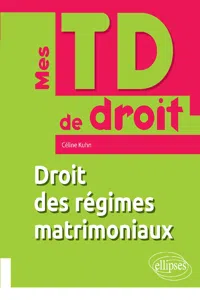 Droit des régimes matrimoniaux_cover