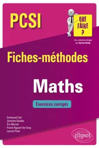 Mathématiques PCSI - Fiches-méthodes et exercices corrigés_cover