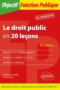 Le droit public en 20 leçons - 8e édition_cover