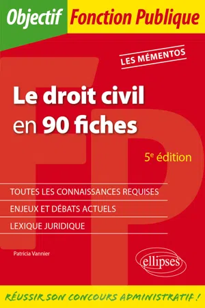 Le droit civil en 90 fiches - 5e édition