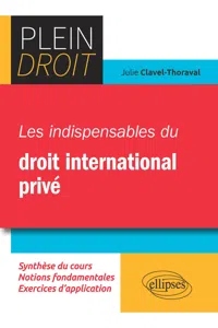 Les indispensables du droit international privé_cover