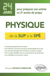 Physique de la Sup à la Spé - 24 jours pour préparer son entrée en 2e année de prépa_cover