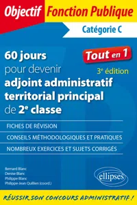 60 jours pour devenir adjoint administratif territorial principal de 2e classe - Catégorie C - 3e édition_cover