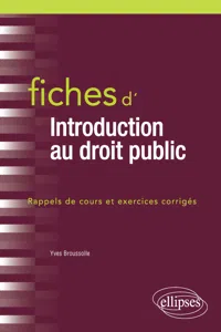 Fiches d'introduction au droit public_cover