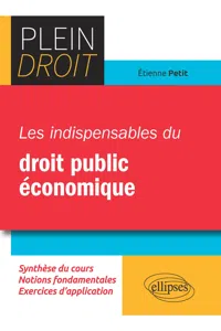 Les indispensables du droit public économique_cover