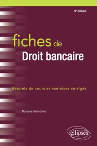 Fiches de Droit bancaire - 3e édition_cover