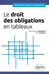 Le droit des obligations en tableaux_cover