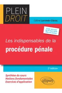 Les indispensables de la procédure pénale - 2e édition_cover