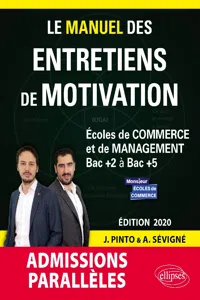 Le Manuel des entretiens de motivation « Admissions Parallèles » - Concours aux écoles de commerce - Édition 2020_cover