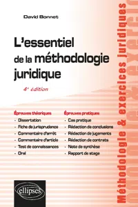 L'essentiel de la méthodologie juridique - 4e édition_cover