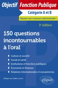 150 questions incontournables à l'oral - 3e édition_cover