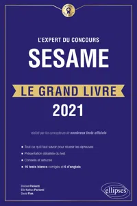 L'Expert du concours SESAME - Le Grand Livre - Édition 2021_cover