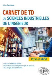 Carnet de TD de sciences industrielles de l'ingénieur - PCSI et MPSI_cover