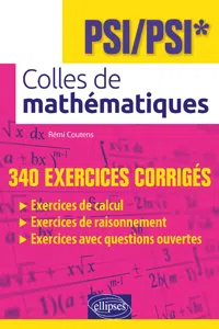 Colles de mathématiques - PSI/PSI*_cover