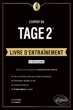 L'expert du Tage 2® - Livre d'entraînement