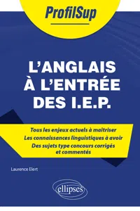 L'anglais à l'entrée des I.E.P._cover