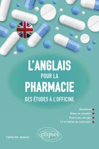 L'anglais pour la pharmacie - Des études à l'officine_cover