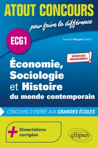 Économie, Sociologie et Histoire du monde contemporain - ECG1 - Nouveaux programmes_cover