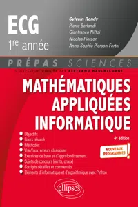 Mathématiques appliquées - Informatique - prépas ECG 1re année - Nouveaux programmes_cover