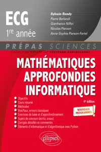 Mathématiques approfondies - Informatique - prépas ECG 1re année - Nouveaux programmes_cover