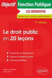 Le droit public en 20 leçons - 9e édition_cover